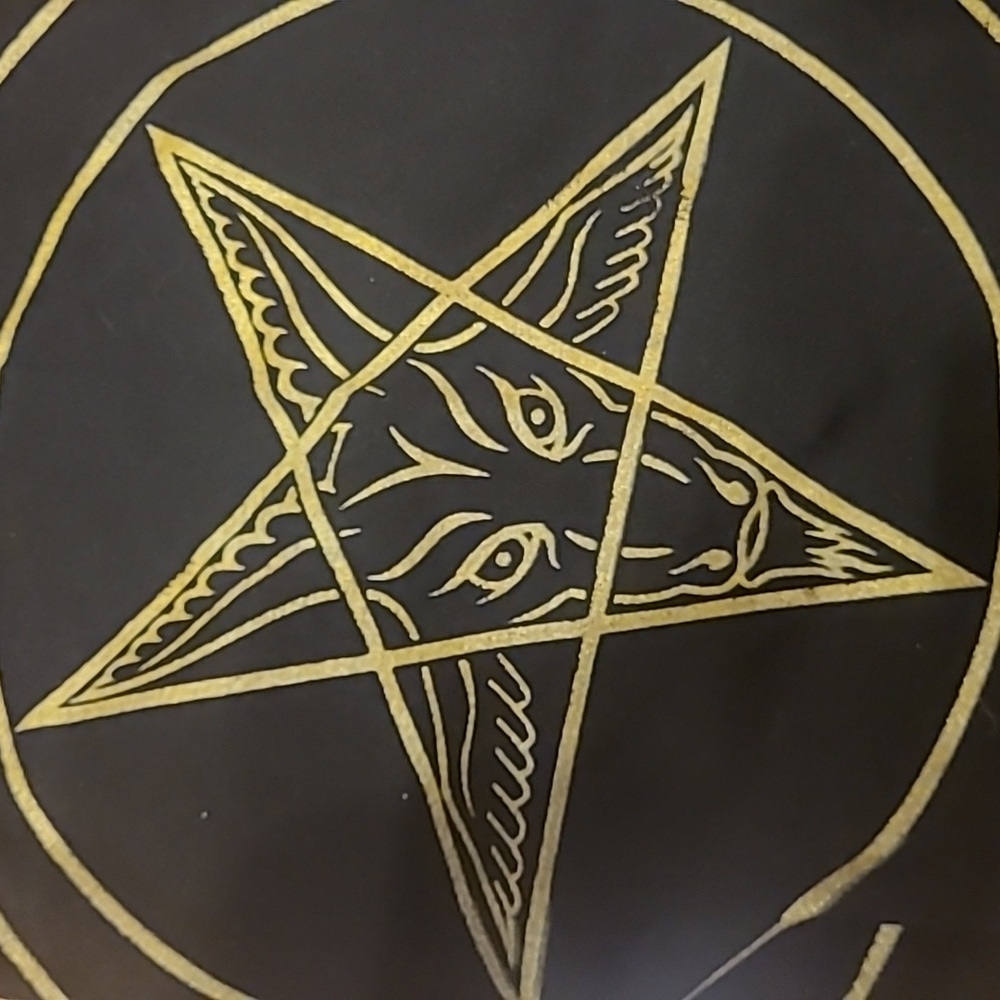 Vintage Toxic Vision Baphomet Leggings... Excellent Condition!